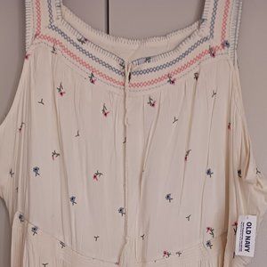 Smocked midi Flare Dress